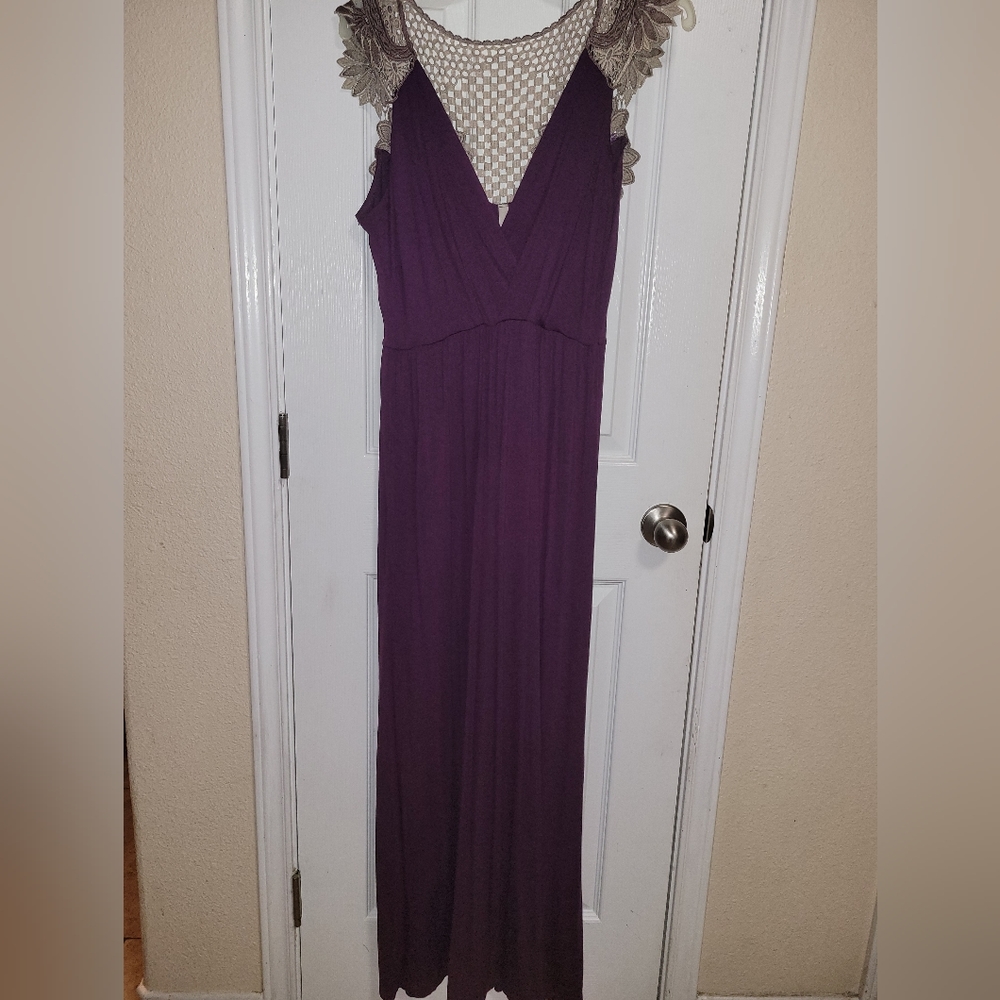 Modcloth purple maxi dress.